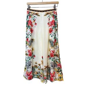 Jealous Tomato Floral Print Wide Leg Pants‎ Womens Small Bohemian Trousers